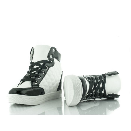 Czarno-białe sneakersy damskie