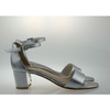 Sandały Damskie Skórzane Srebrne Argea