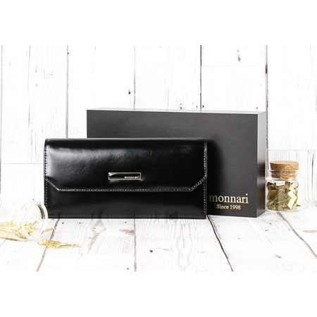 Portfel Damski Skórzany Monnari Czarny