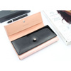 Portfel Damski Skórzany Moretti Duży Lakierowany Różowy RFID Secured