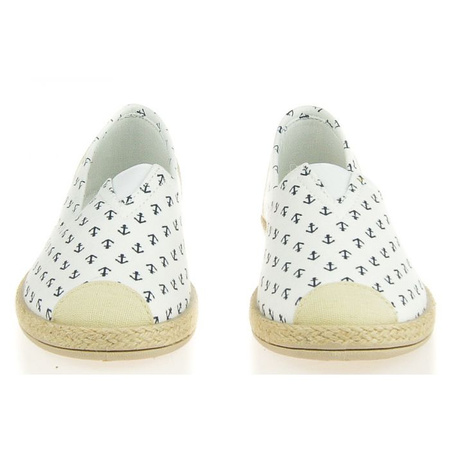 Espadryle z kotwicami