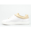Tenisówki skórzane z mieniącymi się wstawkami białe złote Clasicco