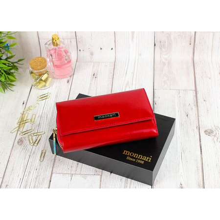 Portfel Damski Skórzany Monnari Czerwony