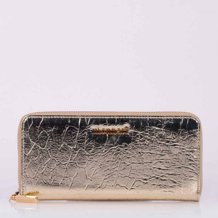 Portfel Damski Monnari ze zwierzęcym wzorem złoty