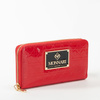 Portfel damski Monnari duży na zamek lakierowany pikowany czerwony PUR0070
