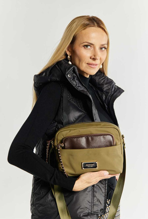 Torebka damska Monnari listonoszka crossbody khaki BAG5670