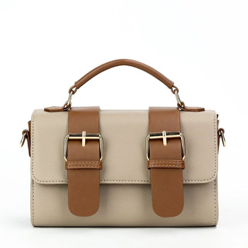 Torebka damska Monnari kuferek beżowa brązowa BAG0570