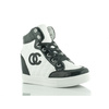 Czarno-białe sneakersy damskie