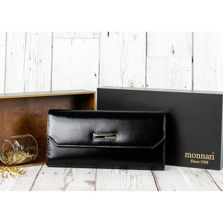 Portfel Damski Skórzany Monnari Czarny
