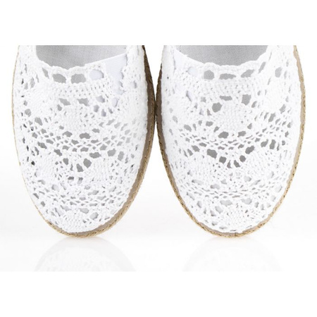 Espadryle koronkowe