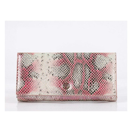 Portfel Damski Skórzany Monnari Wężowy Różowy