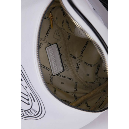 Torebka damska Monnari listonoszka z logo biała