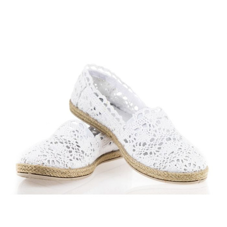 Espadryle koronkowe