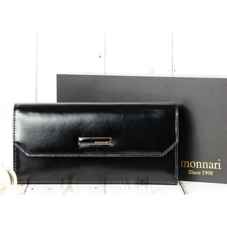 Portfel Damski Skórzany Monnari Czarny