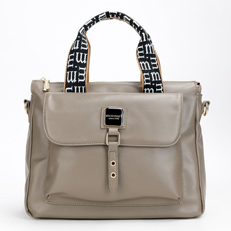 Torebka damska Monnari klasyczna ciemnobeżowa BAG4570