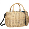 Torebka damska Nobo koszyk wiklinowa z uchwytami beżowa