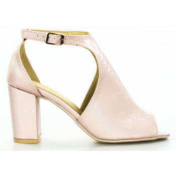 Sandały botki z cholewką neonowe pudrowe Basieńka