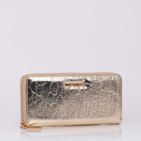 Portfel Damski Monnari ze zwierzęcym wzorem złoty