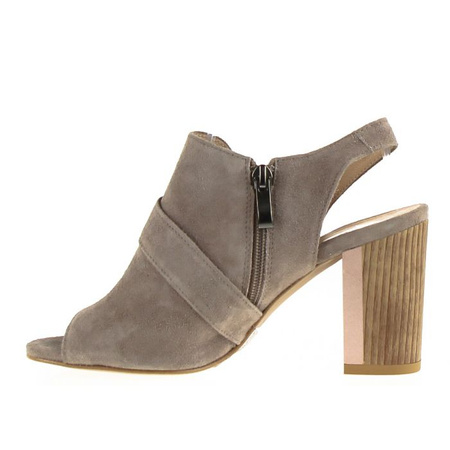 Zamszowe sandały stylowe beżowe Wolski