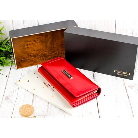 Portfel Damski Skórzany Monnari Czerwony