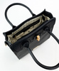 Torebka damska Monnari klasyczna w grochy czarna BAG1280