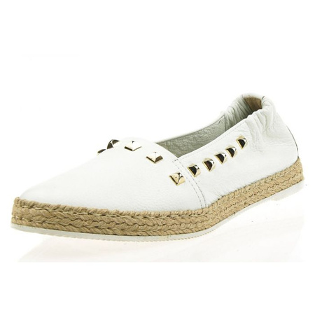 Espadryle skórzane