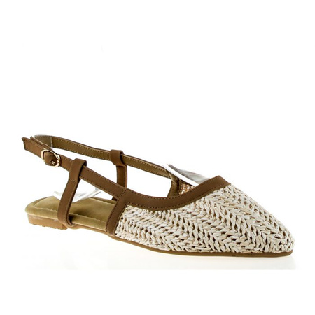 Sandały ażurowe beżowe Vices