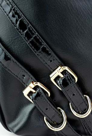Torebka damska Monnari worek z klamerkami czarna BAG5500