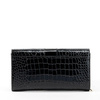 Portfel damski Monnari duży lakierowany w łuski czarny PUR0120