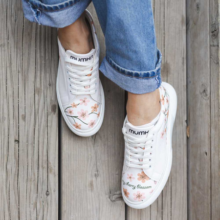Sneakersy wegańskie na platformie Kwiaty Wiśni Mumka