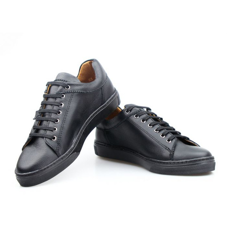 Tenisówki skórzane czarne Clasicco