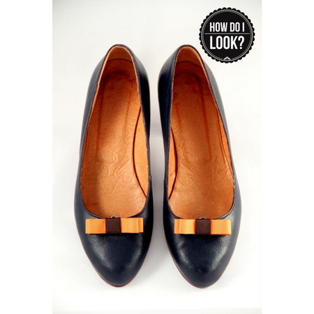 Klipsy do butów Little Bee. Pomarańczowe. 