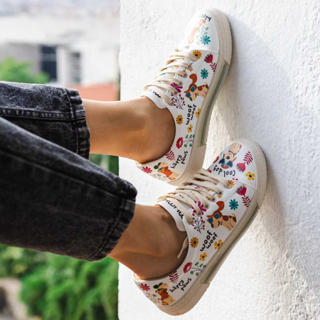 Sneakersy wegańskie Szczęśliwe Łapki Mumka SNK25-070