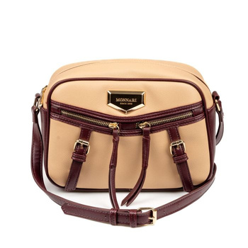 Torebka damska Monnari listonoszka crossbody ciemna beżowa