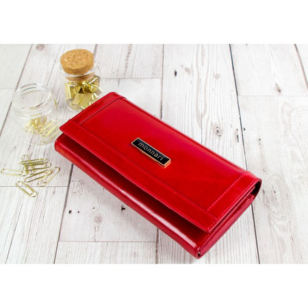 Portfel Damski Skórzany Monnari Czerwony