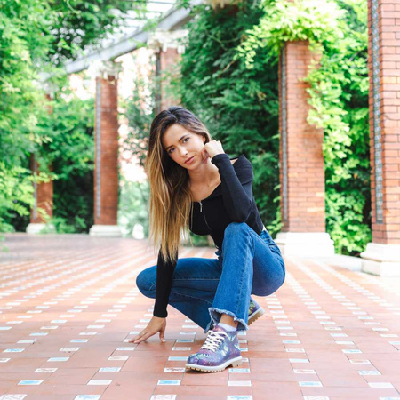 Botki wegańskie w Motyle Bordowe Mumka