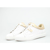 Tenisówki skórzane z mieniącymi się wstawkami białe złote Clasicco
