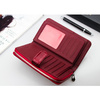 Portfel Damski Skórzany Moretti Pionowy Czerwony RFID Secured