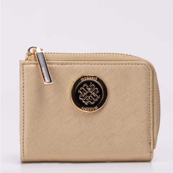 Portfel damski Monnari mały z fakturą złoty