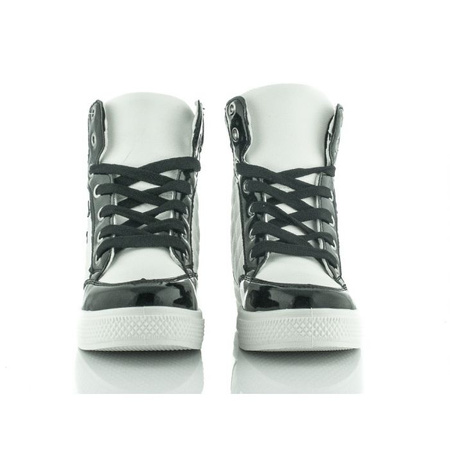 Czarno-białe sneakersy damskie