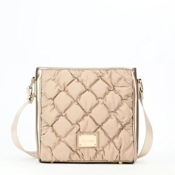 Torebka damska Monnari listonoszka pikowana połyskująca różowa BAG2950