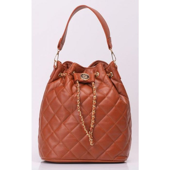 Torebka damska Monnari worek brązowa pikowana