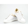 Tenisówki skórzane z mieniącymi się wstawkami białe złote Clasicco