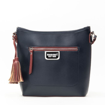 Torebka damska Monnari crossbody z chwostem matowa granatowa