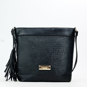 Torebka damska Monnari shopper mała z frędzlami czarna BAG1850