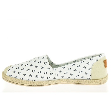 Espadryle z kotwicami