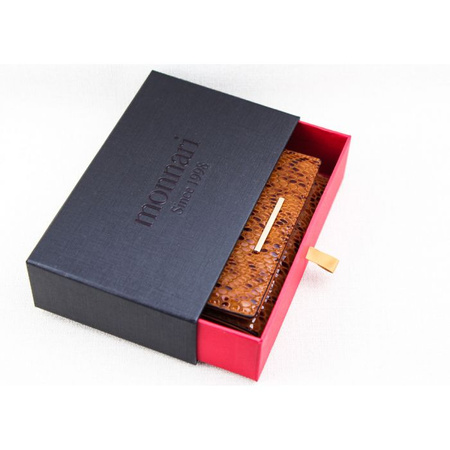 Portfel Damski Skórzany Monnari Lakierowany Brązowy