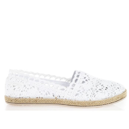 Espadryle koronkowe