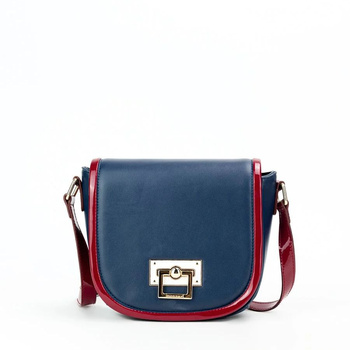 Torebka damska Monnari listonoszka z klapą na zatrzask granatowa BAG1150