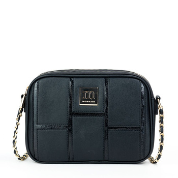 Torebka damska Monnari listonoszka dwukomorowa czarna BAG1350